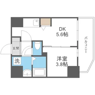 リヴェント福島野田【707号室】の間取り