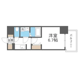 ファーストフィオーレ大阪城イースト【10階】の間取り