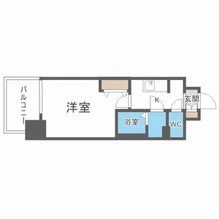 フォーリアライズ大正ノーブル【607号室】の間取り