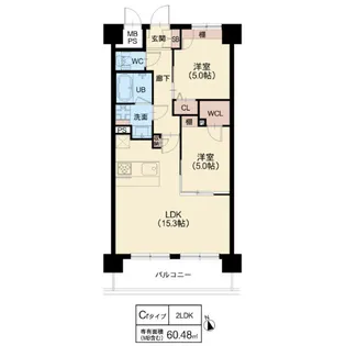 スプランディッド難波WESTⅢ【4階】の間取り