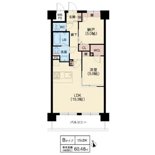 スプランディッド難波WESTⅢ【7階】の間取り