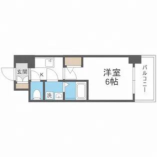 エスリード大阪フェリス【502号室】の間取り