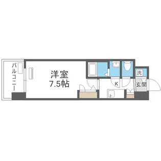 スワンズシティ新大阪プライム【802号室】の間取り