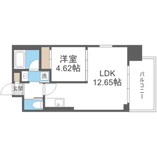 プレジオ弁天町【920号室】の間取り