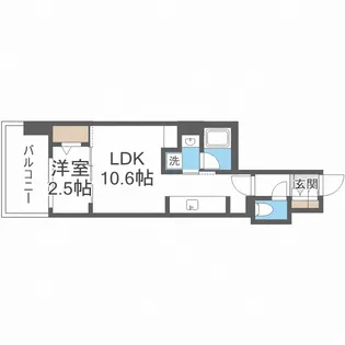 アーバネックス本町Ⅱ【4階】の間取り