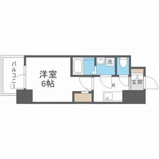 エスリード大阪フェリス【1005号室】の間取り