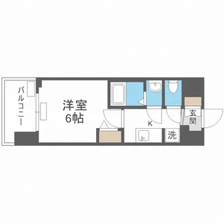 プレサンス四天王寺前夕陽ヶ丘 凛宮【2階】の間取り