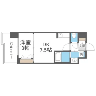 Attirant西三国【1204号室】の間取り