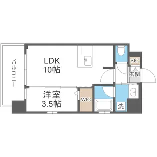 Attirant西三国【705号室】の間取り