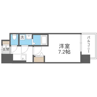 Attirant西三国【506号室】の間取り