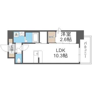 セレニテフラン本町【5階】の間取り