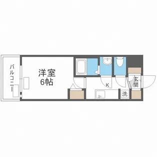 プレサンスドームシティ【5階】の間取り