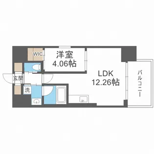 レオングラン本町橋【208号室】の間取り