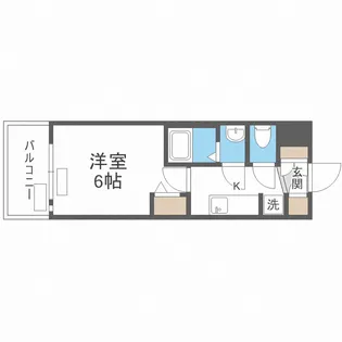 プレサンスドームシティ【2階】の間取り