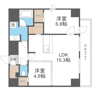 AFFLUENCE難波EAST【11階】の間取り