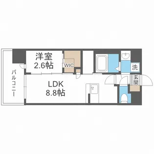 セレニテ難波グランデノール【7階】の間取り
