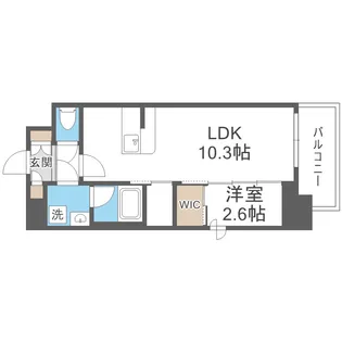 セレニテフラン本町【13階】の間取り