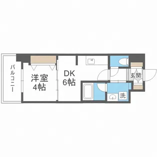 Metrosa京町堀【3階】の間取り