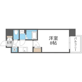 カーサレグラス城東セントラル【201号室】の間取り