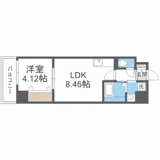 ACT DOORS 天六【605号室】の間取り