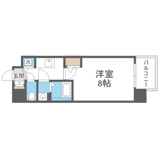 カーサレグラス城東セントラル【605号室】の間取り