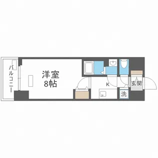 ソルテラス都島本通【7階】の間取り