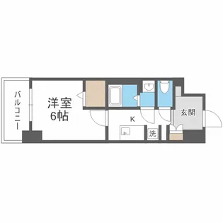 Metrosa京町堀【8階】の間取り