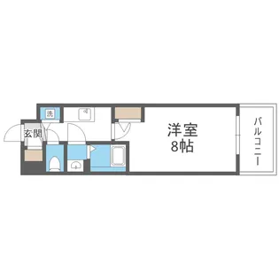 カーサレグラス城東セントラル【602号室】の間取り