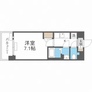 MELDIA CREST大阪ベイ SOL TERRACE【7階】の間取り