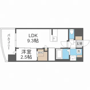 セレニテ難波グランデノール【10階】の間取り