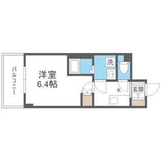 Metrosa谷町六丁目North【14階】の間取り