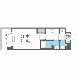 MELDIA CREST大阪ベイ SOL TERRACE【4階】の間取り