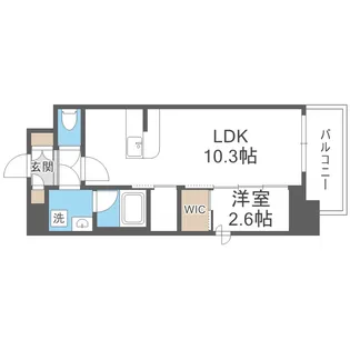 セレニテフラン本町【3階】の間取り