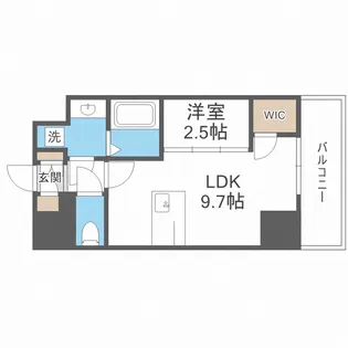AFFLUENCE難波EAST【3階】の間取り