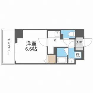 Metrosa深江橋【6階】の間取り