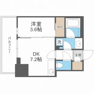 ルフォンプログレ堺筋本町タワーレジデンス【10階】の間取り