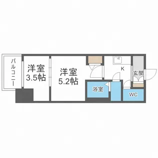 MJC大阪リベルテ【11階】の間取り