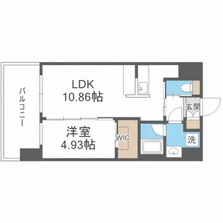 プレジオ天神橋ASIAN【4階】の間取り
