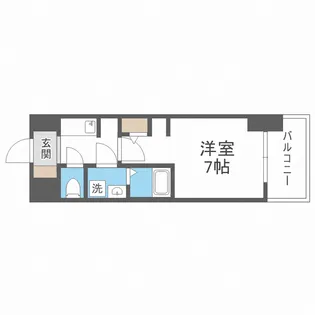 S-RESIDENCE難波大国町Tres【9階】の間取り