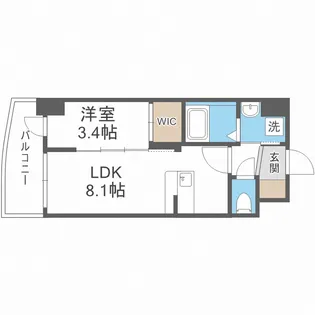セレニテ九条リアン【7階】の間取り