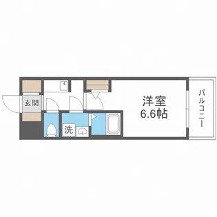 S-RESIDENCE難波大国町Tres【9階】の間取り