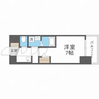 S-RESIDENCE難波大国町Tres【3階】の間取り