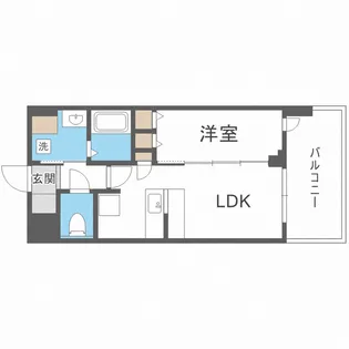 スプランディッド難波キャトル【7階】の間取り
