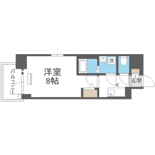 エスリード大阪グランフォート【6階】の間取り