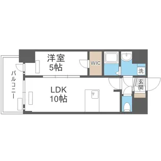 プレサンス大国町ラヴェニール【14階】の間取り
