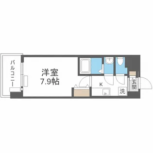 セオリー天王寺南DOOR【7階】の間取り