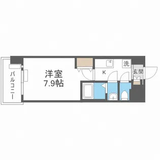 セオリー天王寺南DOOR【8階】の間取り