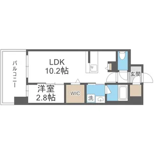 リヴェント難波サウス【8階】の間取り