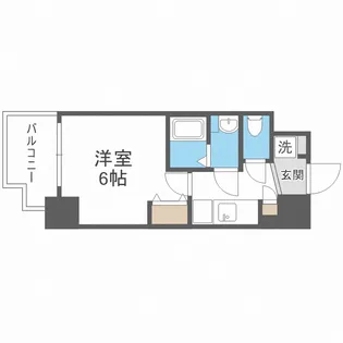 スプランディッド阿倍野【13階】の間取り