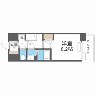 プレサンス大国町ブライス【5階】の間取り